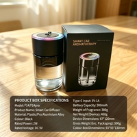 Diffuseur de parfum pour voiture ciel étoilé personnalisable F14, faible MOQ, 160 ml, 7 couleurs LED, nébuliseur de parfum portable USB pour voiture, vente en gros
