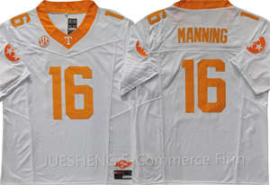 2025 New College American Football 16 # Manning 6 # SAMPSON 8 # IAMALEAVA Fußball genähte Trikots Beste Qualität Trikots - Product Image 4