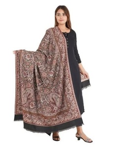 Soft Ethnic Breathable Polyester Kashmiri <b>Shawl</b> with Fine Woven Craftsmanship Elegant Long <b>Wrap</b> for Women <b>Wedding</b> & Bridal Wear - Product Image 1
