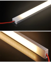 Profilé LED sur mesure en alliage d'aluminium anodisé en forme de U pour bande LED à intensité variable avec capteur