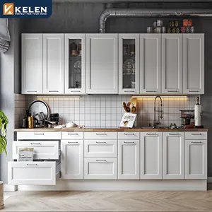 Kelen-coctelera Modular de diseño clásico moderno, mueble de cocina de madera maciza de roble, hecho en China, 2023