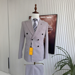 Set <span class=keywords><strong>smoking</strong></span> da <span class=keywords><strong>uomo</strong></span> di alta qualità pantaloni Blazer Slim Fit monopetto per eventi speciali da sposo, comprese taglie forti - Product Image 5