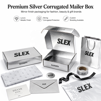 Boîtes d'emballage en carton ondulé pliables personnalisées de luxe pour vêtements, soins de la peau, emballage d'expédition en papier pour robes