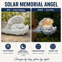 Statue commémorative de jardin pour animaux de compagnie en gros avec lumière solaire, figurine chat et chien endormis aux ailes d'ange et plaque gravée
