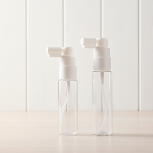 Nouvelle conception, flacon pulvérisateur nasal portable en plastique PE de 30 ml et 40 ml avec grand bouchon, flacon pulvérisateur nasal et oral pour soins personnels - Product Image 1