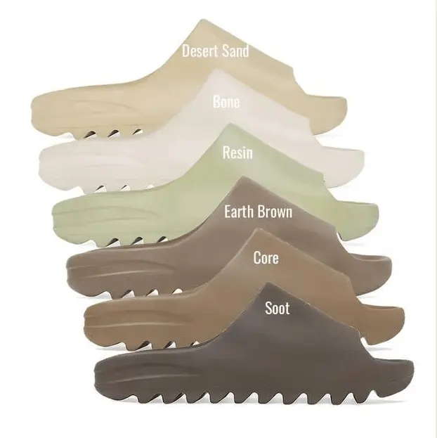 Sandal selop Pria Wanita kustom kualitas tinggi Logo merek dengan kotak sandal selop musim panas asli EVA PU Mesh sandal luar ruangan warna-warni