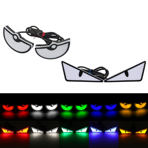 New Motorcycle Triangular Devil Eye LED License Plate Warning <b>Light</b> IP68 Waterproof Universal Fitment 12V 5W Lighting System - Product Image 6