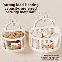 Panier suspendu multifonctionnel en PP de qualité alimentaire, personnalisé OEM, pour rangement de serviettes et mouchoirs de salle de bain, à fixer au mur, pour chevet