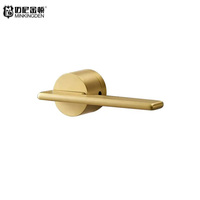 Design classique laiton massif moleté Bronze Antique meubles d'intérieur porte en bois sécurité mortaise levier poignée