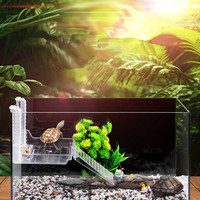 Plate-forme de pèlerin pour tortue Aquarium de haute qualité Plate-forme de pèlerinage pour tortue flottante en plastique transparent