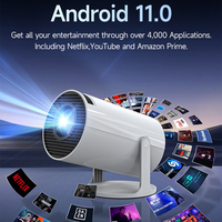Projecteurs d'usine 160 Ansi Lumens, projecteur intelligent WIFI, écran miroir, mini projecteur portable, Android 11, projecteur vidéo pour téléphone portable