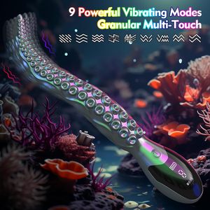 Vibratore a Forma di Tentacolo di Polpo con Display LED, Multi-Frequenza, in Silicone Delicato sulla Pelle, Silenzioso e Impermeabile - Product Image 1