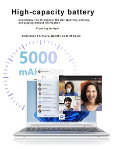 Ordinateur portable neuf <span class=keywords><strong>14</strong></span> pouces avec processeur Intel N5095, ouverture et fermeture à 180 degrés, prix d'usine, personnalisation du logo, ordinateur portable - Product Image 3