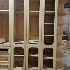 Nuovo <span class=keywords><strong>Armadio</strong></span> Angolare in Legno Stile Pastorale e Wabi-Sabi, Combinazione Libera, Personalizzabile Secondo <span class=keywords><strong>Disegni</strong></span> - Product Image 3