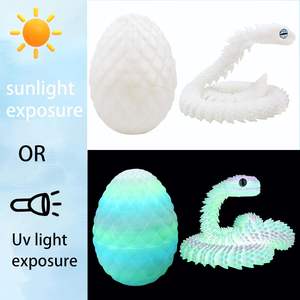 بيضة أفعى عيد الفصح البلاستيكية المطبوعة ثلاثية الأبعاد الأكثر مبيعًا، لعبة مبتكرة ومضحكة لتخفيف التوتر لدى الأطفال، لعبة ديكور للبيع بالجملة - Product Image 3