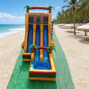 Tobogán Acuático Inflable Comercial <span class=keywords><strong>de</strong></span> 22 pies con Doble Carril, Material <span class=keywords><strong>de</strong></span> PVC, Diseño <span class=keywords><strong>de</strong></span> Árbol, Fácil Instalación, Capacidad Máxima >400KG - Product Image 5