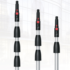 Outil <span class=keywords><strong>de</strong></span> <span class=keywords><strong>nettoyage</strong></span> télescopique durable <span class=keywords><strong>en</strong></span> aluminium et plastique à 2 et 4 sections, avec poignée à longue portée pour le <span class=keywords><strong>nettoyage</strong></span> des fenêtres - Product Image 1