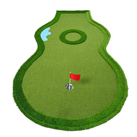 Tapis d'entraînement de golf miniature à neuf trous personnalisé en usine, simple, pour l'intérieur, en herbe artificielle, matériau EVA