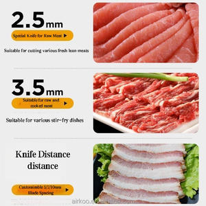 High Efficiency Desktop Stainless Steel Automatic <strong>Meat</strong> Slicer Beef Pork Cutting Slicing Machine Food <strong>Processing</strong> <strong>Machinery</strong> - Product Image 2