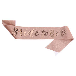 Écharpe professionnelle pour future mariée pour enterrement de vie de jeune fille, rose vif, avec inscription « I Found My Lover », en satin, décorations - Product Image 3