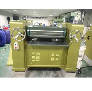 Tinta de impresión de la máquina de producción 3 rollo molino para viscosidad materiales