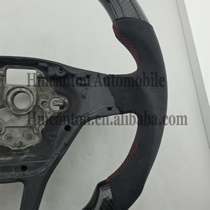 Volante de Alcantara y Carbono de Calidad para Volkswagen R-line Passat Golf Jetta Tiguan Polo Bora Arteon 2010-2025 - Product Image 6