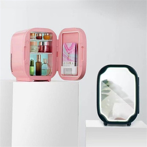 8L Mirror Beauty Mini Refrigerator 220V Silent Cosmetics Cooler Home Car Small Cooling Unit for Storage Product Type Car Fridges - Product Image 4