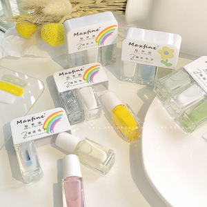3 팩 노베이크 매니큐어 퀵드라이 롱래스팅 필오프 수성 4ml X 3 매니큐어 세트 - Product Image 6