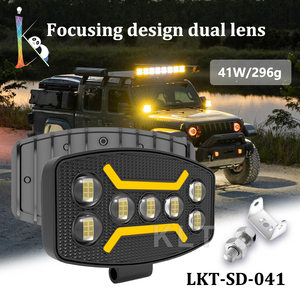 <span class=keywords><strong>KLT</strong></span> 2025 Nouveauté Phare LED Ovale Haute Puissance 41W de 5,5 Pouces avec 6 Modes, Accessoire d'Éclairage Original pour <span class=keywords><strong>Conduite</strong></span> et Flash - Product Image 2