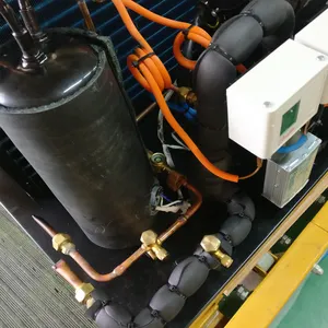 Equipamento de refrigeração semi hermética, tipo aberto, unidade condensadora de ar resfriado