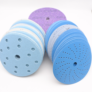 Kfz-Schleifpapier 150mm Schleif scheiben Klett verschluss Keramik-Klett scheibe 6-Zoll-Polierpapier - Product Image 1