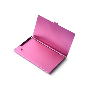 Échantillon gratuit de porte-cartes de visite en métal personnalisé multicolores, étui à cartes en aluminium - Product Image 6