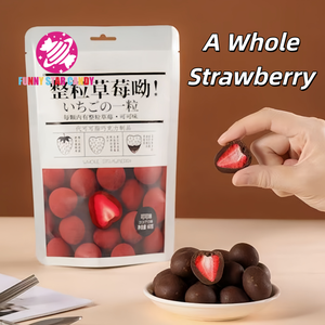 شوكولاتة مركبة بالفواكه بالجملة، وجبات خفيفة، شوكولاتة بالكاكاو والماتشا، حلوى شوكولاتة بالحليب والفراولة المجففة بالتجميد - Product Image 5