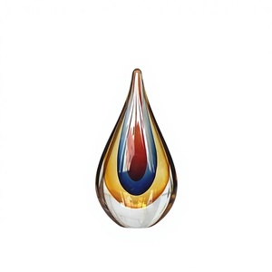 Sculptures en verre décoratives pour la maison, créations artistiques uniques faites à la main, artisanat en verre de <span class=keywords><strong>Murano</strong></span>, accents colorés pour l'affichage sur les étagères - Product Image 1