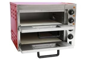 Horno Eléctrico para <span class=keywords><strong>Pizza</strong></span> de Doble Cubierta Woomaster, Equipo de Cocina Comercial de Sobremesa - Product Image 3