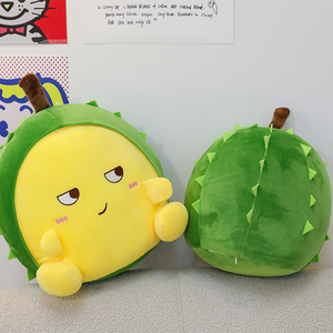 Vente en gros de Lovely Durian Peluche Jouet Super Doux Kawaii Fruit Oreiller avec PP Coton Remplissage Cadeau - Product Image 2