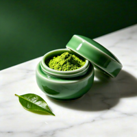 Poudre de Matcha de Qualité Cérémoniale en Boîte de 30g, Marque Privée OEM, HALAL, Vente en Gros, Emballage Personnalisé, Poudre de Thé Vert