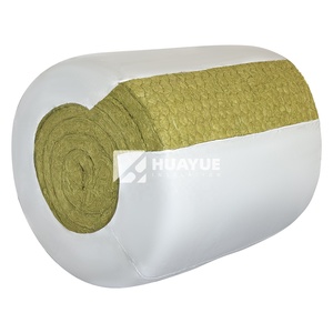 HUAYUE Rouleau <span class=keywords><strong>isolant</strong></span> en laine de roche industrielle de 50mm ignifugé de 25mm d'épaisseur en grillage de basalte PE en laine minérale pour entrepôts - Product Image 2