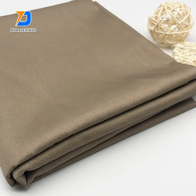 Jinda Vải Áo Viscose 80% Polyester 20% Chất Lượng Tốt Vải Dệt Thoi Rayon TR Vải Chéo