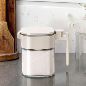 Wholesale Kitchen Glass Spice Jars Set 400ml Air Tight Food Herb Storage <b>Containers</b> with Lids Bulk Buy Bottles & - Product Image 3