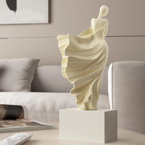 Crème brise printemps brise fantôme opéra Figure Art ornements haut niveau résine Sculpture à la main salon étude entrée - Product Image 2