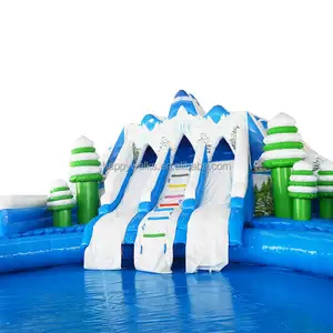 상업용 고품질 Inflatables 물 게임 수영장 떠 다니는 물 놀이 장비 공원 풍선