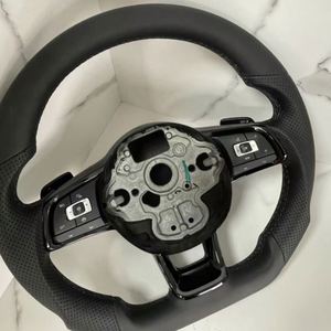 Volant en cuir véritable pour Volkswagen VW Polo MK7 Passat Golf 4 5 6 7 8 GTI <span class=keywords><strong>R</strong></span> <span class=keywords><strong>Line</strong></span> MK5-MK8 - Vente en gros usine - Product Image 6