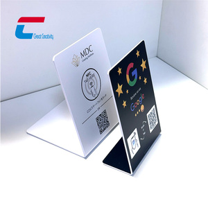 Support d'affichage personnalisé en PVC avec impression NFC pour avis Instagram et Google, et <span class=keywords><strong>code</strong></span> QR NFC pour menu - Product Image 6