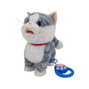 ของเล่นสัตว์เลี้ยงตุ๊กตาขนนุ่มแบบจำลองสำหรับเด็ก  รูปแบบสุนัขและแมว  สามารถเลียลิ้นได้ เดิน ร้องเพลง เรียนรู้ และพูดได้ - Product Image 5