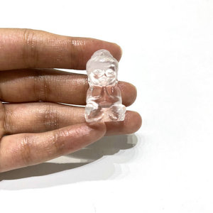 ขายส่งมือแกะสลักมินิคริสตัลพระพุทธรูปคริสตัลธรรมชาติงานฝีมือรูปปั้นสำหรับการตกแต่งคริสมาสต์ - Product Image 4