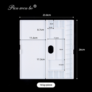 Paleta <span class=keywords><strong>de</strong></span> pintura <span class=keywords><strong>de</strong></span> acuarela <span class=keywords><strong>de</strong></span> plástico Premium <span class=keywords><strong>de</strong></span> 18 pozos portátil, paleta <span class=keywords><strong>de</strong></span> pintura plegable hidratante profesional, caja <span class=keywords><strong>de</strong></span> viaje amigable - Product Image 3