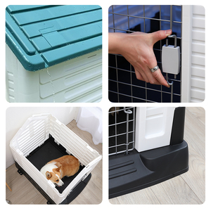 Wholesale Luxury Solid Pattern <strong>Small</strong> Plastic Pet House Multicolor Outdoor <strong>Dog</strong> <strong>Cage</strong> with Rain-Proof Sunroof - Product Image 3