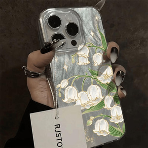 Coque de téléphone graphique muguet pour iPhone 16 15 14 13 12 11 x XR Xs SE2 SE 8 7 plus pro <span class=keywords><strong>Max</strong></span> couverture arrière en acrylique - Product Image 2