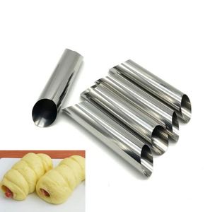 Kit de moules à cannoli, cornets de pâtisserie, moules à croissants, moules à cornets de crème en acier inoxydable antiadhésifs - Product Image 1